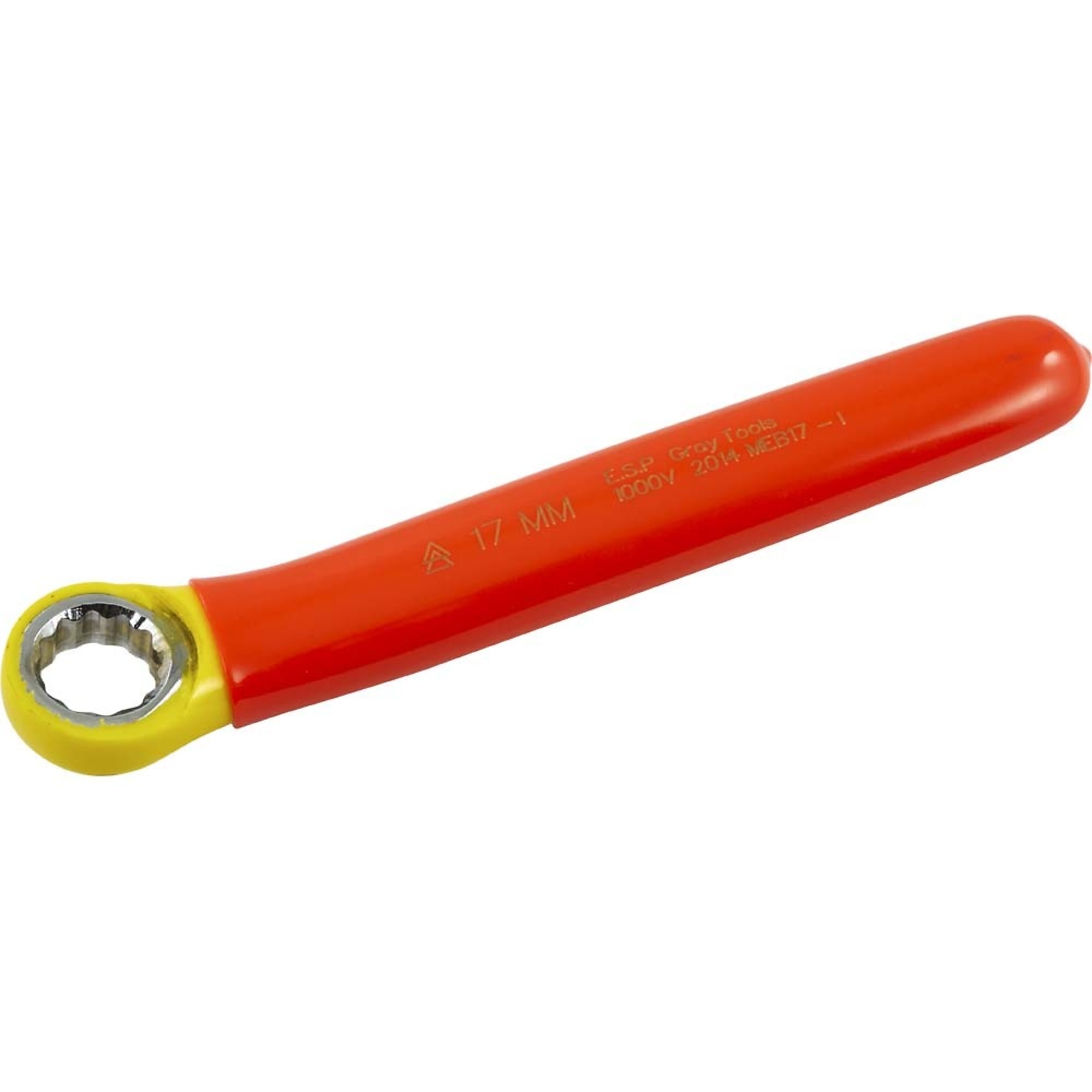 Gray Tools, Box End Wrench 17mm, 1000V Insulated, Model# MEB17-I